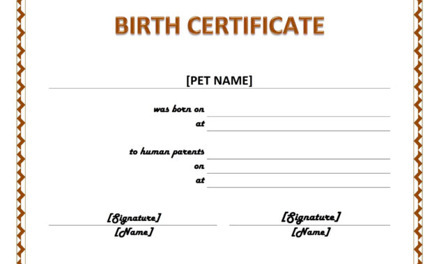 003 Official Birth Certificate Template Charming Designs With Official Birth Certificate Template