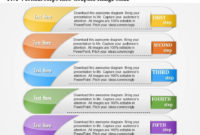 0914 Business Plan Five Vertical Steps Info Graphic Image Regarding Business Plan Presentation Template Ppt