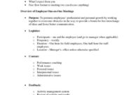 1 On 1 Meeting Template Shatterlion With Regard To Quality 1 On 1 Meeting Agenda Template