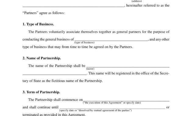 10 50/50 Partnership Agreement Templates Examples Pdf Throughout Contract For Business Partnership Template