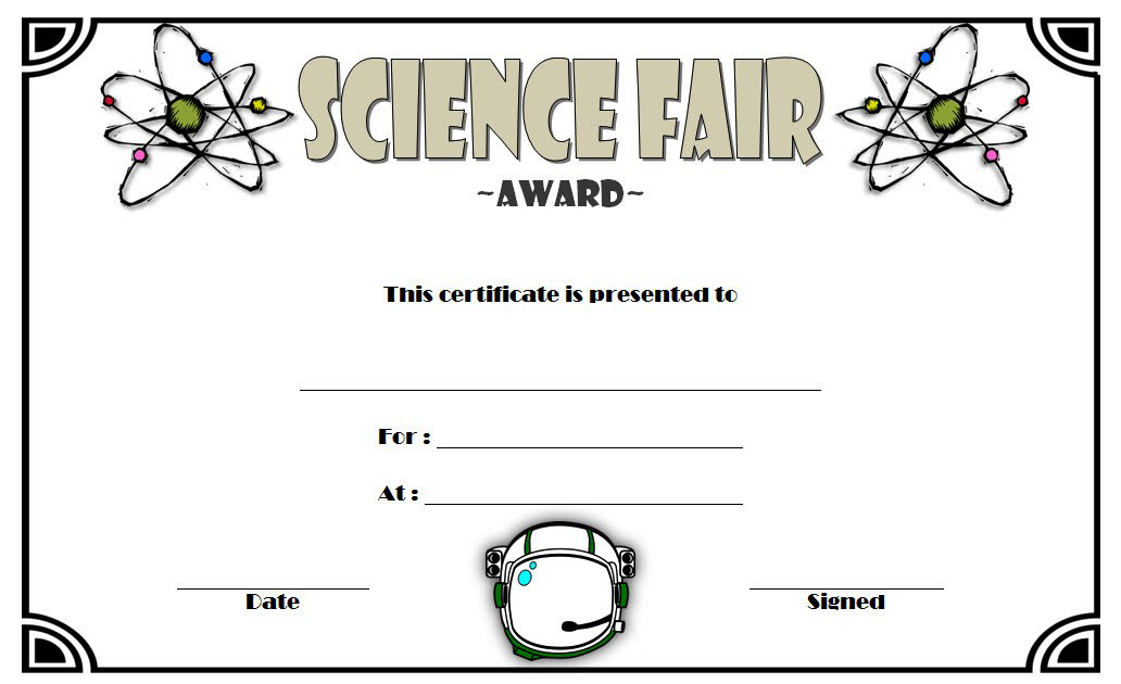 10 Amazing Science Fair Winner Certificate Template Ideas Intended For Quality Science Award Certificate Templates