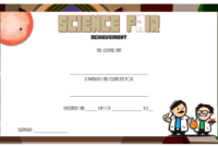 10 Amazing Science Fair Winner Certificate Template Ideas Pertaining To Certificate Of Participation Template Doc 10 Ideas