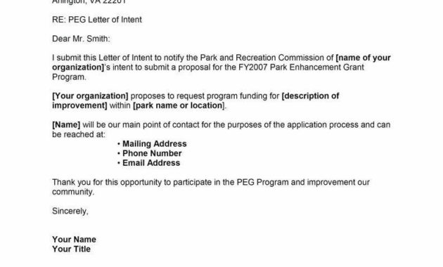 10 Application Letter Of Intent Sample For Business Png Inside Letter Of Intent For Business Partnership Template