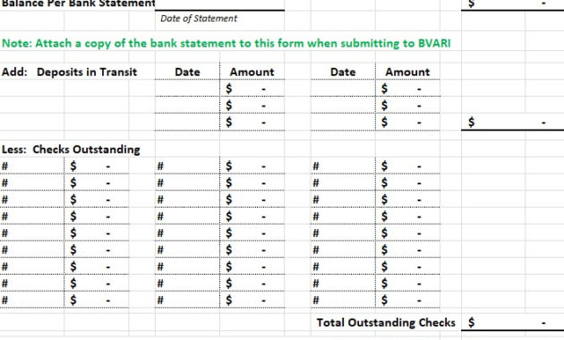 10 Bank Reconciliation Template Get Free Documents Throughout Business Bank Reconciliation Template