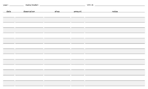 10 Best Images Of Birthday Party Budget Worksheet Budget Regarding Vehicle Service Log Book Template