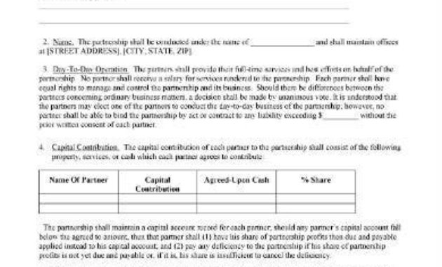 10 Business Partnership Agreement Templates In Google Intended For Business Partnership Agreement Template Pdf