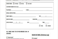 10 Cake Order Forms Free Samples Examples Format Regarding Cake Business Plan Template