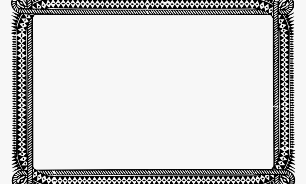 10 Certificate Border Templates Png Microsoft Word Frame In Borderless Certificate Templates