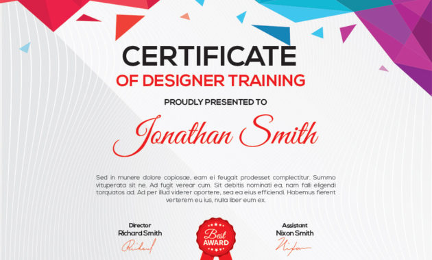 10 Certificate Design Customizable Psd Templates In Awesome Free Choir Certificate Templates 2020 Designs