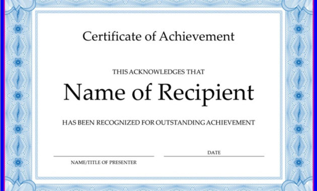 10 Certificate Of Accomplishment Templates Free Regarding Printable Chef Certificate Template Free Download 2020