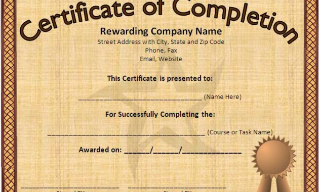 10 Certificate Of Completion Templates Free Download Within Download Ownership Certificate Templates Editable