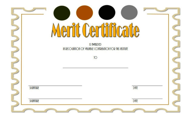 10 Certificate Of Merit Templates Editable Free Download In Scholarship Certificate Template