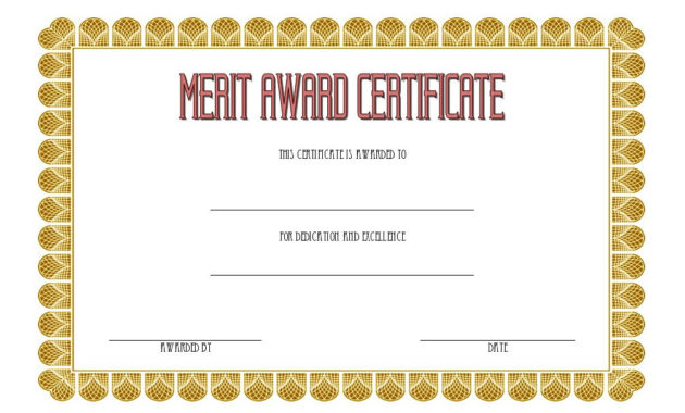 10 Certificate Of Merit Templates Editable Free Download Intended For Awesome Physical Fitness Certificate Template Editable