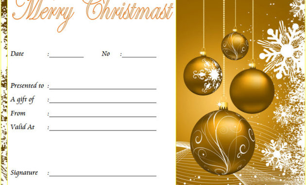 10 Christmas Gift Templates Free Typable With Christmas Gift Templates Free Typable