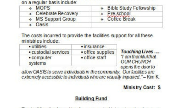 10 Church Ministry Budget Templates In Pdf Doc Free Within Ministry Proposal Template