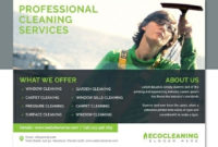 10 Cleaning Service Flyer Templates Jpg Illustrator Regarding Flyers For Cleaning Business Templates