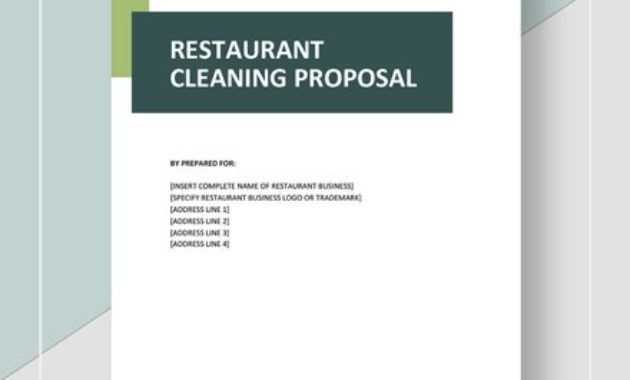 10 Cleaning Service Proposal Templates Google Docs Ms Within Proposal Template Google Docs