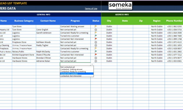 10 Contact List Template Excel Free Download Excel With Free Business Directory Template