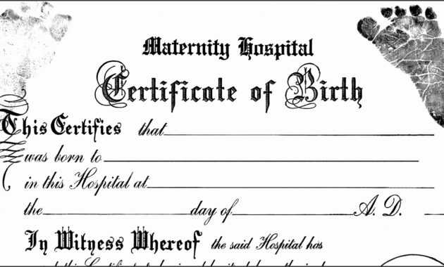 10 Editable Birth Certificate Template Sampletemplatess In Quality Novelty Birth Certificate Template