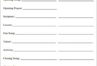 10 Family Agenda Templates Free Sample Example Format Regarding Family Meeting Agenda Template