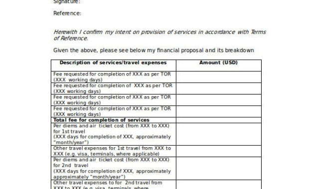 10 Financial Proposal Templates Word Pdf Google Docs With Regard To Standard Business Proposal Template