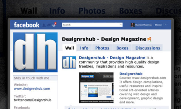 10 Free And Premium Facebook Business Card Templates Pertaining To Facebook Templates For Business