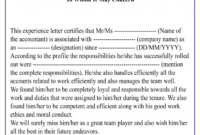 10 Free Experience Certificate Sample Example For Amazing Template Of Experience Certificate