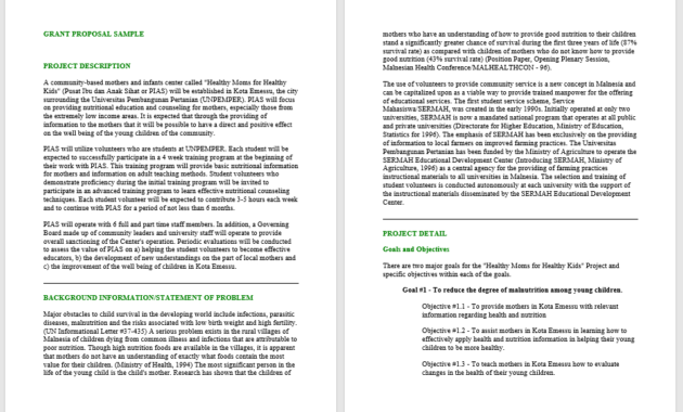 10 Free Grant Proposal Templates In Ms Word Format In Grant Proposal Template Word