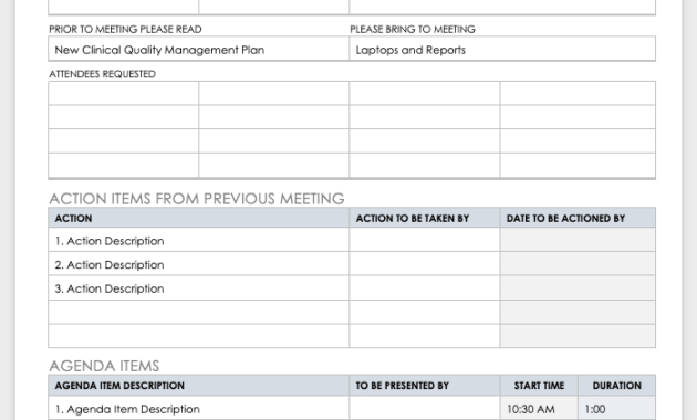 10 Free Meeting Agenda Templates For Microsoft Word With Regard To How To Create A Meeting Agenda Template