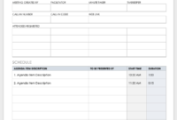 10 Free Meeting Agenda Templates For Microsoft Word Within Create A Meeting Agenda Template