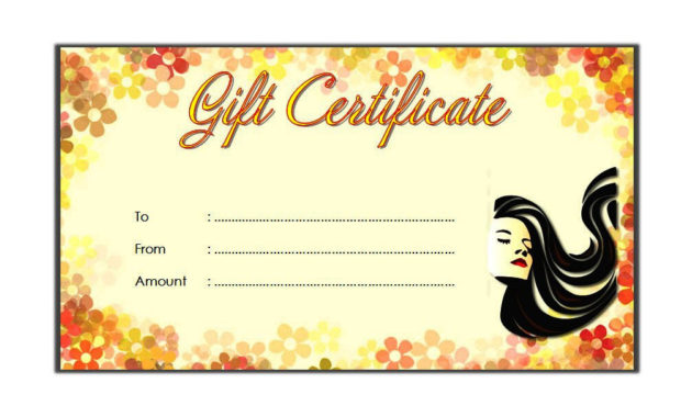 10 Free Printable Beauty Salon Gift Certificate Templates With Printable Nail Salon Gift Certificate Template