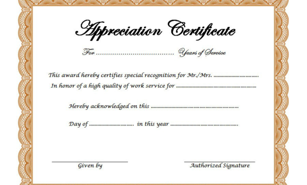 10 Free Retirement Certificate Templates For Word With Regard To Best Retirement Certificate Template
