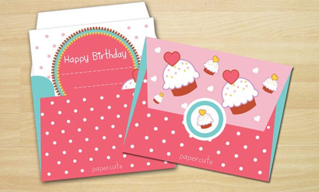 10 Gift Card Envelope Templates Free Printable Word Inside Cupcake Certificate Template Free 7 Sweet Designs