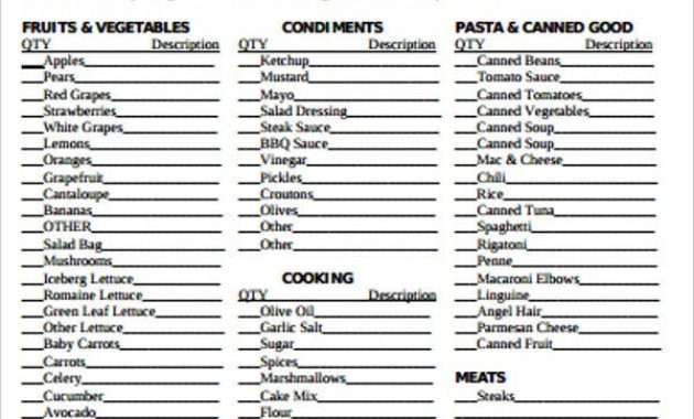 10 Grocery Order Forms Pdf Free Premium Templates With Grocery Store Business Plan Template