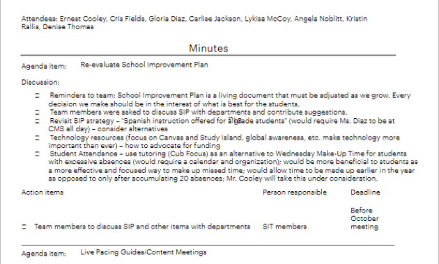 10 Informal Meeting Agenda Templates Free Word Pdf Formats In Teacher Team Meeting Agenda Template