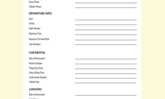 10 Itinerary Templates In Word Free Premium Templates With Regard To Business Travel Itinerary Template Word