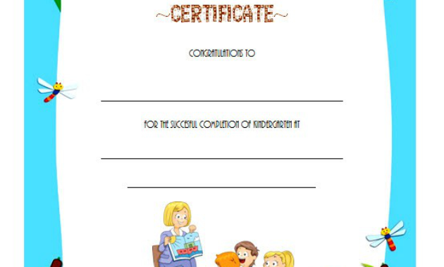 10 Kindergarten Graduation Certificates To Print Free Intended For Printable Printable Kindergarten Diploma Certificate