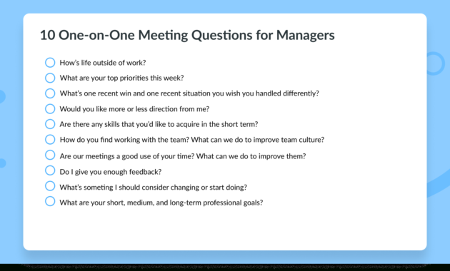10 Oneonone Meeting Templates For Engaged Teams Inside One On One Meeting Agenda Template