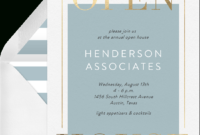 10 Open House Invitations Reminding You To Leave The Door Open Throughout Business Open House Invitation Templates Free
