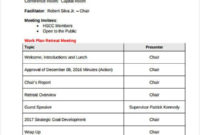 10 Retreat Agenda Templates Free Word Pdf Format With Regard To Fun Meeting Agenda Template