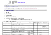 10 Sample Business Agendas For Meetings Proposal Resume With One On One Meeting Agenda Template Free