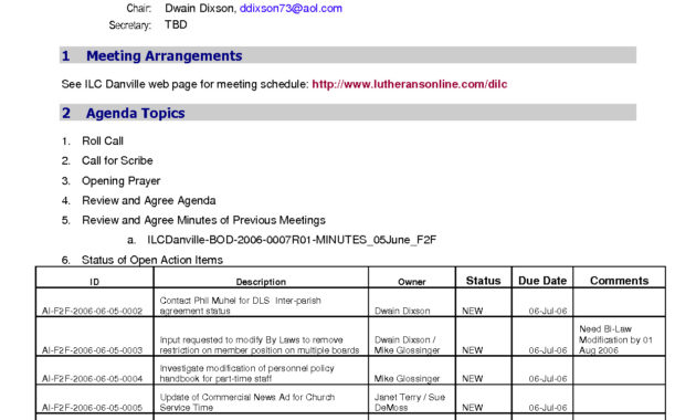 10 Sample Business Agendas For Meetings Proposal Resume With One On One Meeting Agenda Template Free
