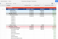 10 Top Excel Budget Templates Free Download Free Templates Throughout Small Business Budget Template Excel Free
