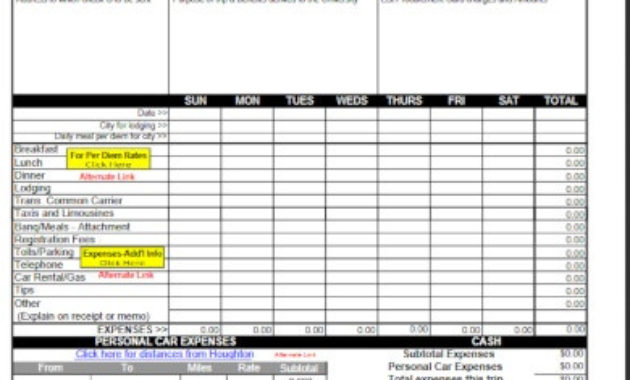 10 Travel Expense Log Templates Google Docs Google For Trip Log Sheet Template