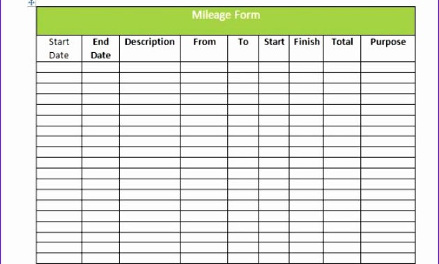 10 Vehicle Log Book Template Excel Excel Templates Throughout Awesome Vehicle Service Log Book Template