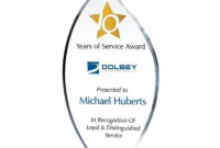 10 Years Of Service Award Sample In Amazing Volunteer Of The Year Certificate 10 Best Awards