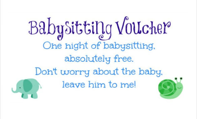 11 Baby Sitting Coupon Templates Psd Ai Indesign With Babysitting Certificate Template 8 Ideas