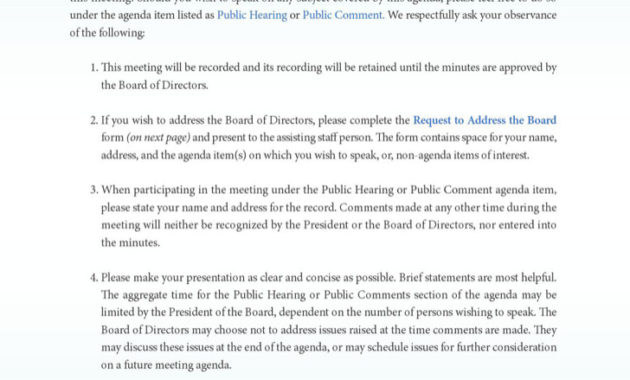 11 Board Of Directors Meeting Agenda Templates Free Download With Printable Board Of Directors Agenda Template