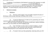 11 Business Noncompete Agreement Templates Free Sample With Regard To Business Templates Noncompete Agreement