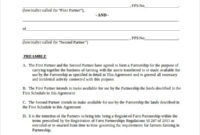 11 Business Partnership Agreement Templates Word Pdf Regarding Contract For Business Partnership Template